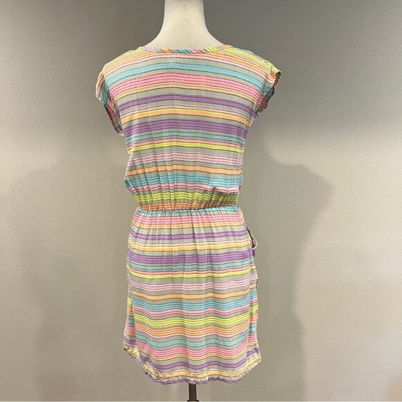 Mossimo Striped Multicolor short sleeve Casual Dress size small - Picture 5 of 11